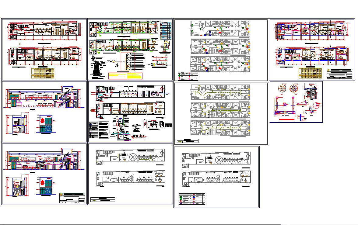 Corporate office interiors layout in autocad files