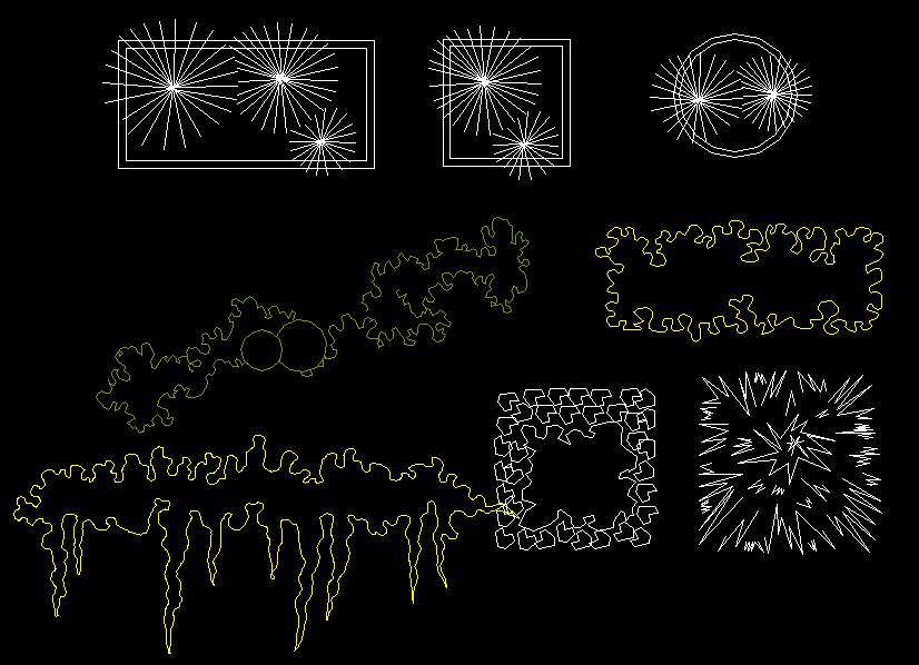Garden AutoCAD DWG Block Design with 2D Plant Layout and Details