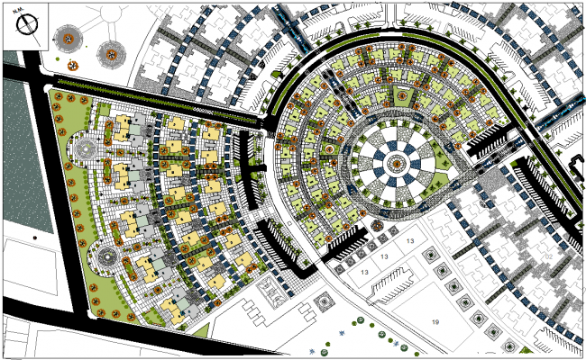 Charming Small Town Bungalow CAD Layout with Detailed Project Plan