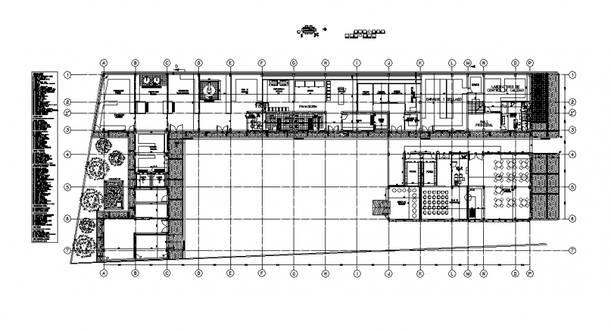 Feeding industry detail layout plan autocad file