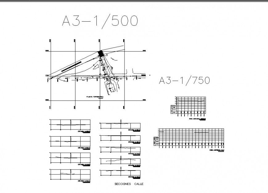 Fence section and construction cad drawing details dwg file