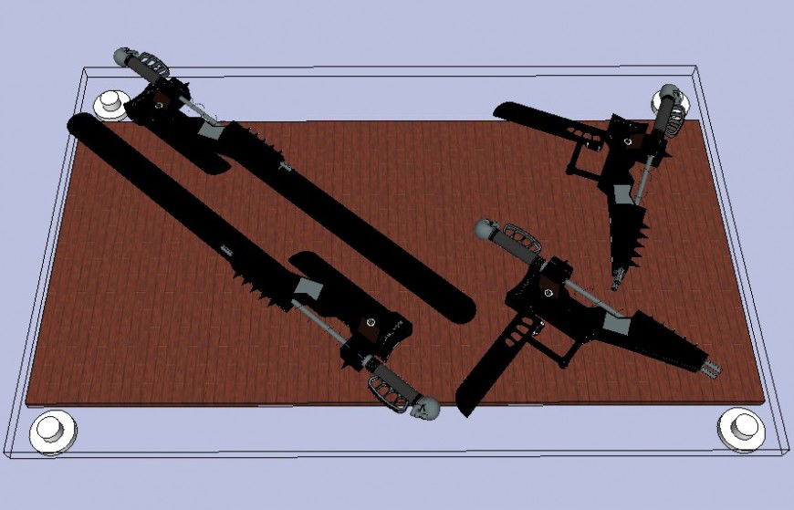 Fighting equipment detail 3d model in Sketch Up file.