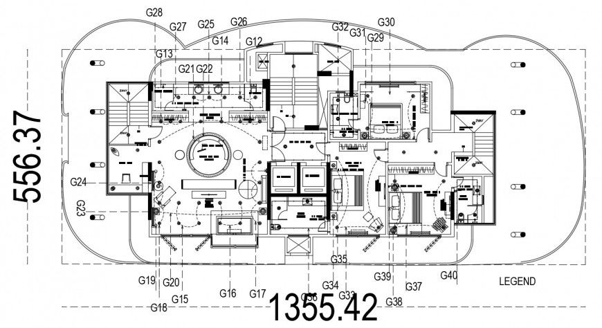 Final automation layout plan in dwg file