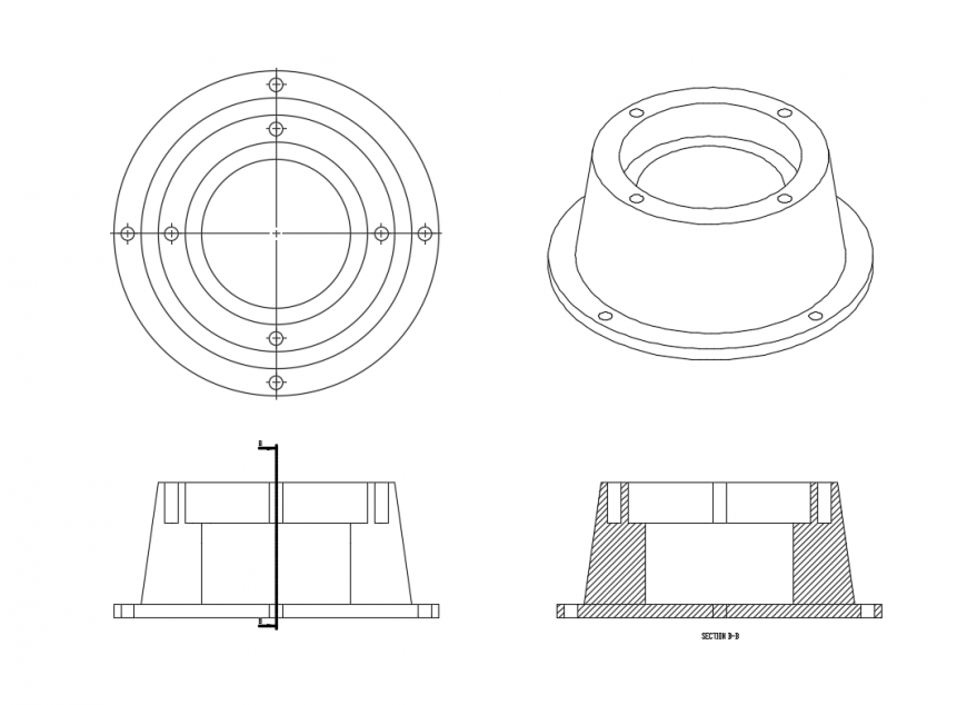 Final down bearing house cad drawing details dwg file