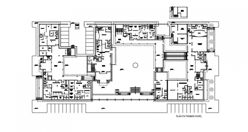 financial corporation office project cad file