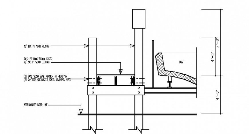 Finished floor framing plan structure cad drawing details dwg file