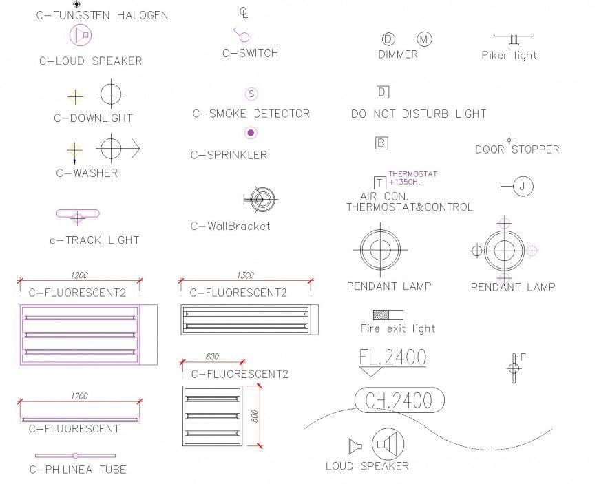 Fire symbol plan autocad file