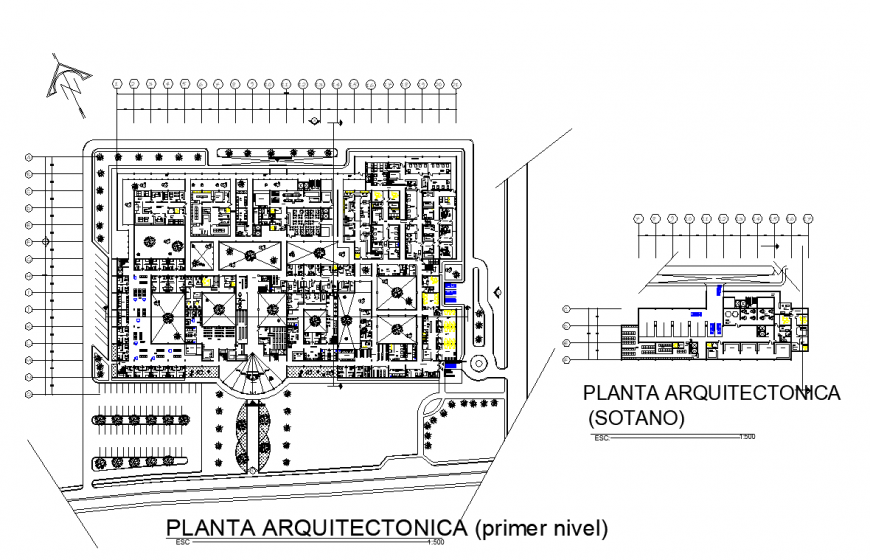 First floor and second floor house planning layout file