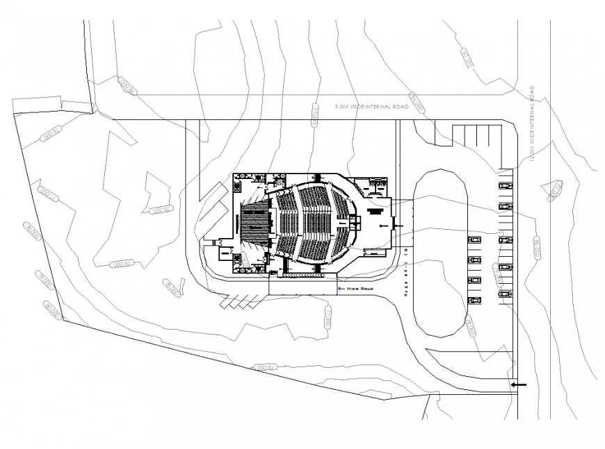 First floor auditorium plan layout file