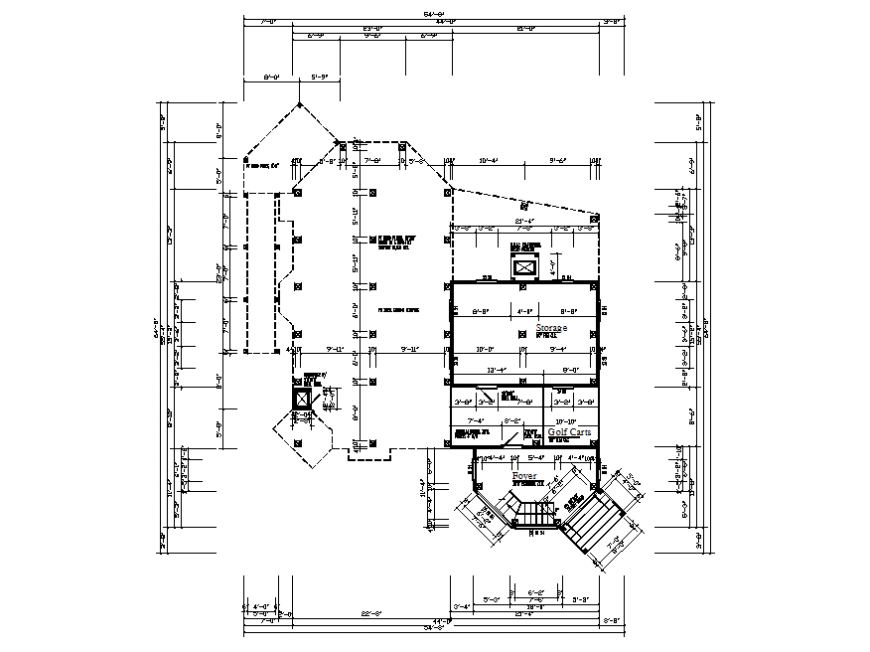 First floor framing plan details of house dwg file
