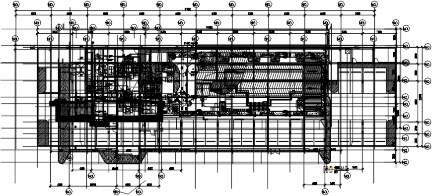 First floor layout plan details of club house cad drawing details dwg file