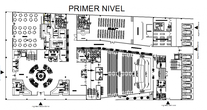 First floor level cultural center plan