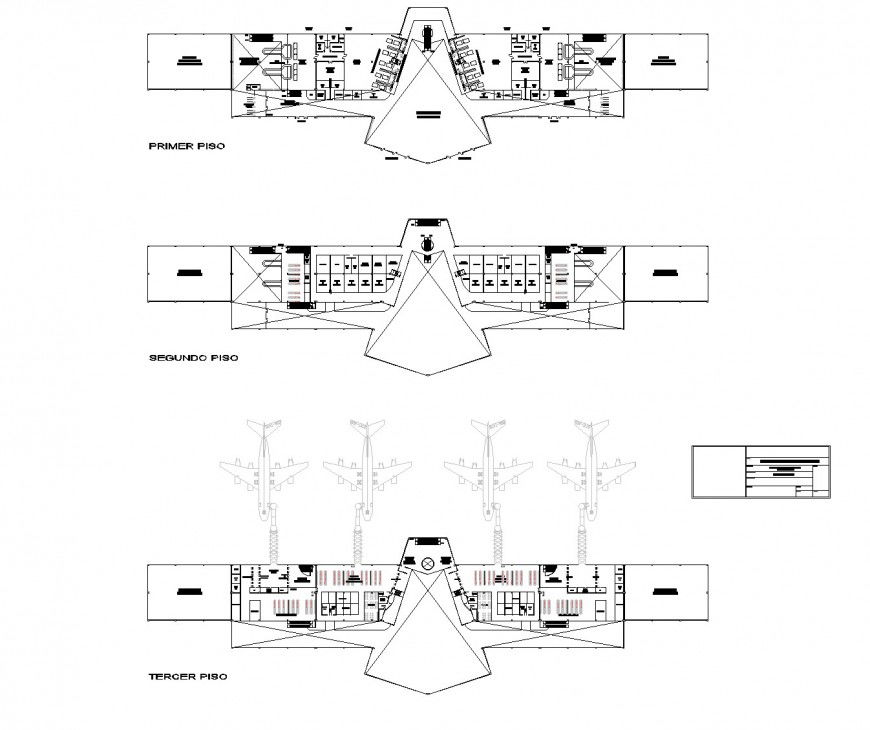 First floor to terrace floor airport parking system detail dwg file