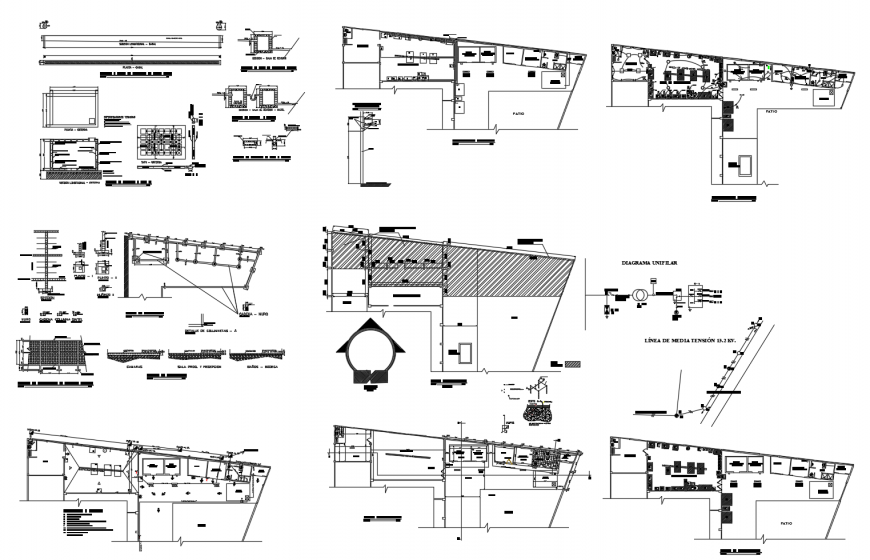 Fish processing plan foundation plan, layout plan and auto-cad drawing details dwg file