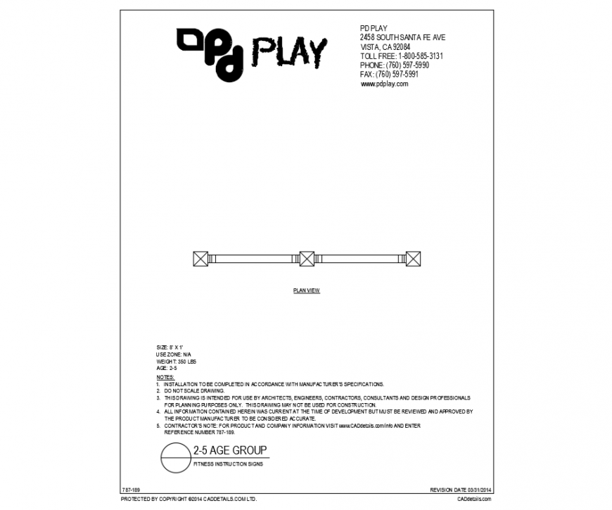 Fitness instruction signs equipment details of garden dwg file