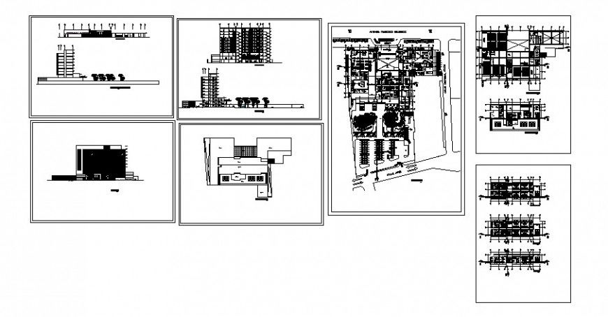 Five star hotel architectural detail drawing in dwg AutoCAD file.