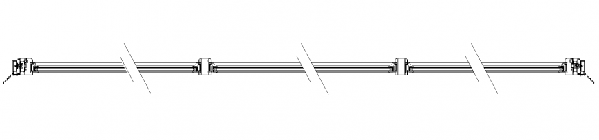 Fixed carpentry extruded aluminum framing of window in dwg file.