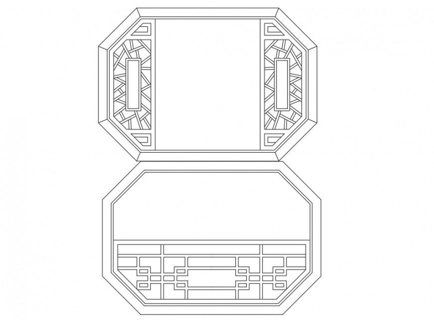 Fixed glass design window detail