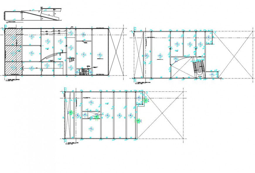 Flat concrete formwork plan layout file