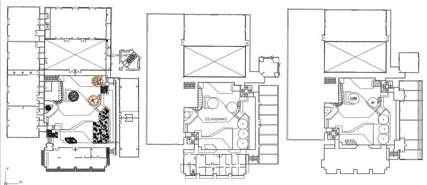 Flats floor framing plan and structure drawing details dwg file