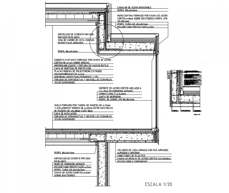 Floating cover false ceiling structure details dwg file