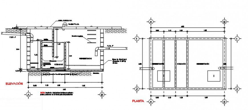 Floor constructive section and construction details dwg file