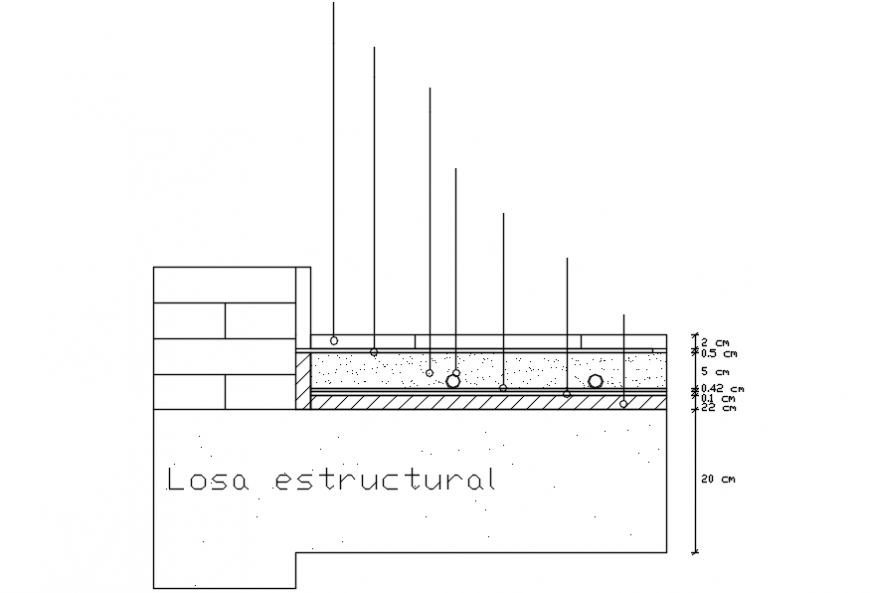 Floor details with heating serpentine cad structure drawing details dwg file