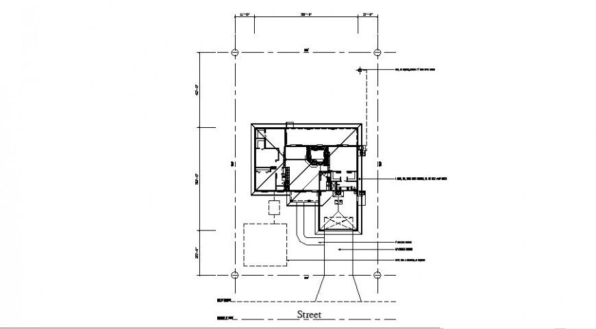 Floor framing plan structure details for residential house dwg file