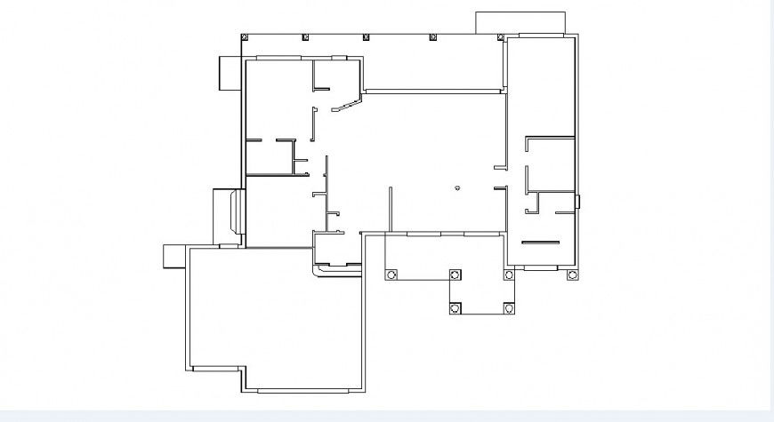 Floor framing plan structure for apartment floor dwg file