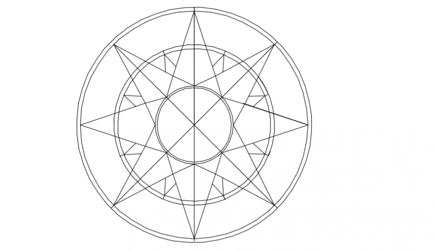 Floor pattern top view deisgn auto cad file