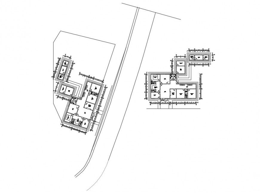 Floor plan details of local health clinic cad drawing details dwg file
