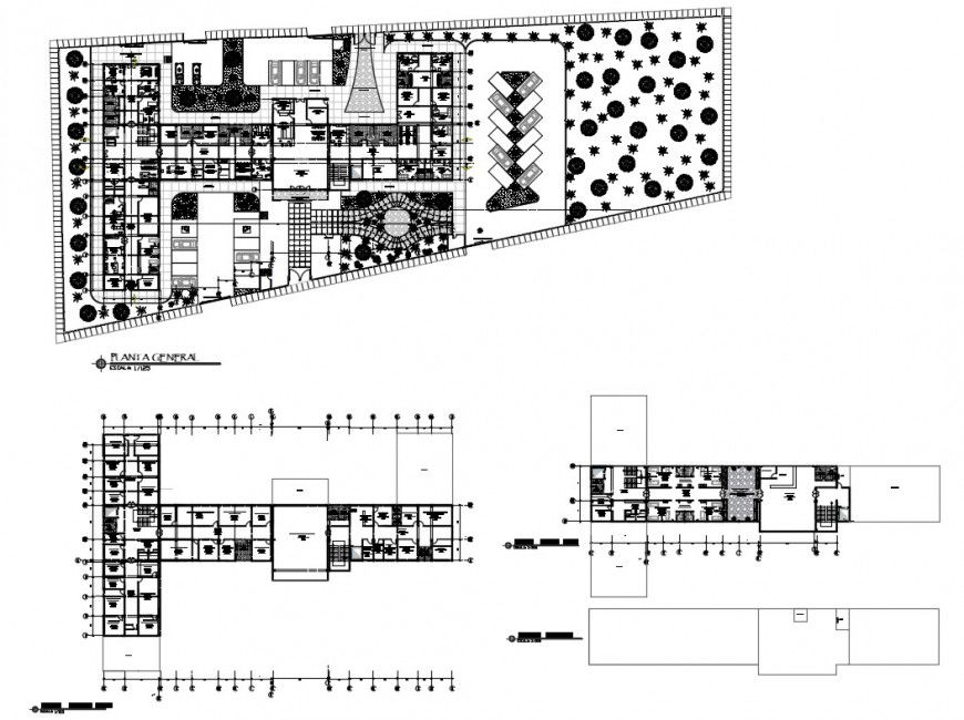 Floor plan details of maternal and child care hospital cad drawing details dwg file