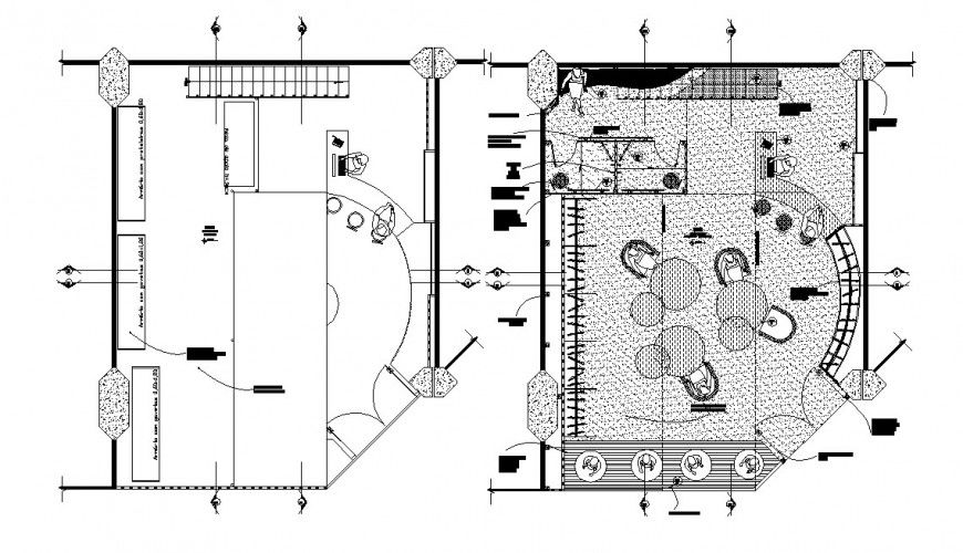 Floor plan distribution details of lingerie store dwg file