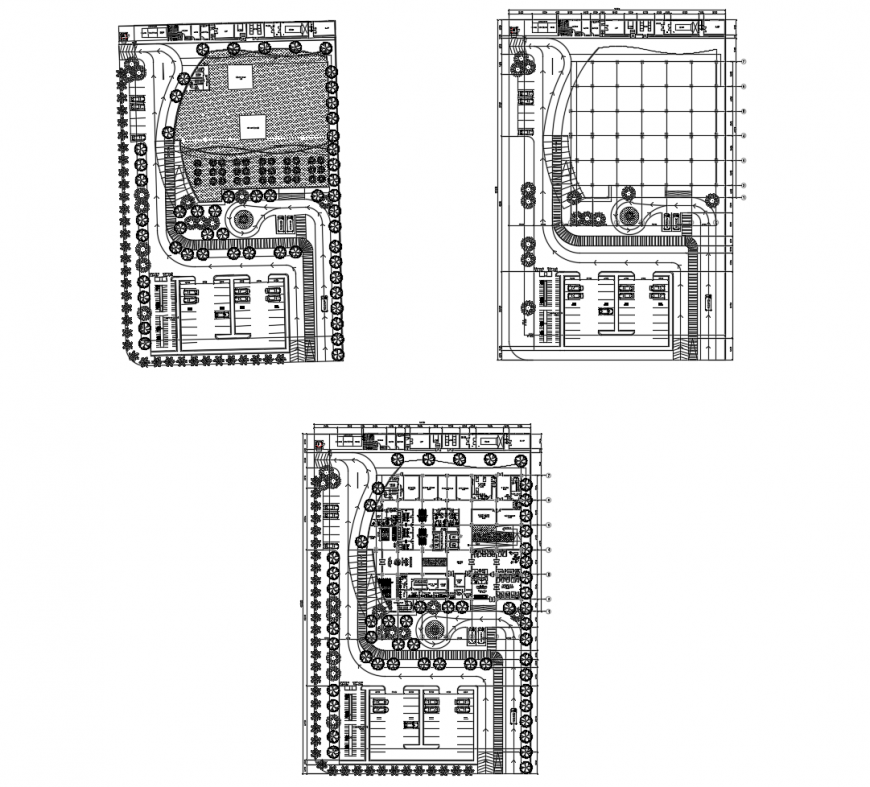 Floor plan distribution details of maternity hospital cad drawing details dwg file