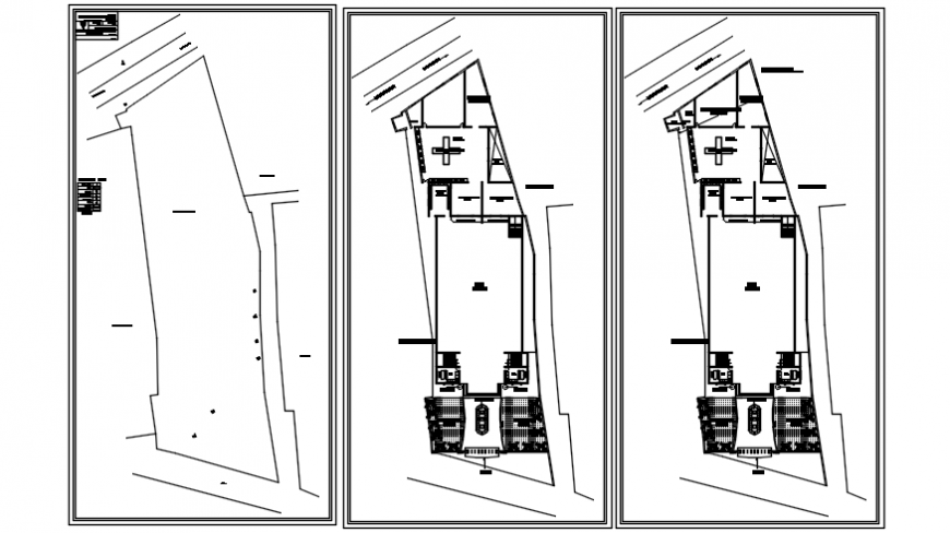 Floor plan distribution drawing of school dining hall dwg file