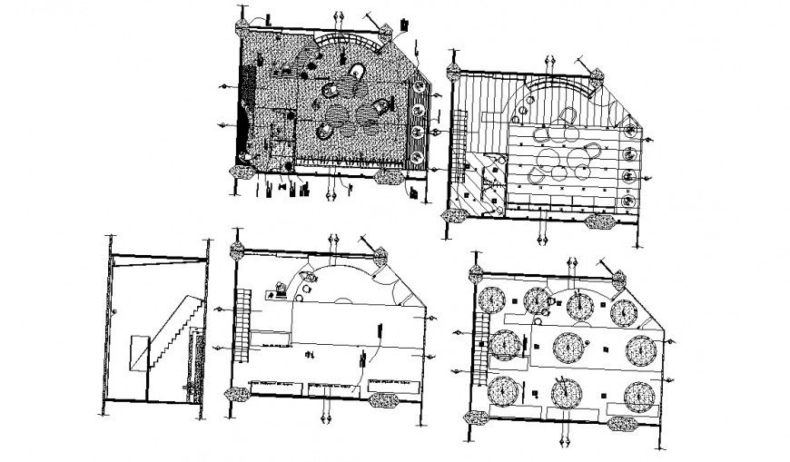 Floor plan drawing details of lingerie store dwg file