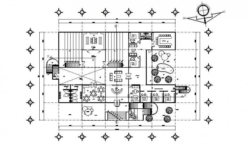 Floor plan drawings of office building units 2d view autocad software file