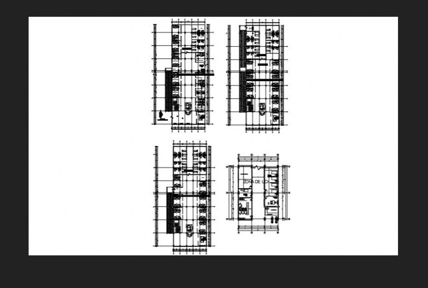 Floor plan layout details of clinic dwg file in autocad format