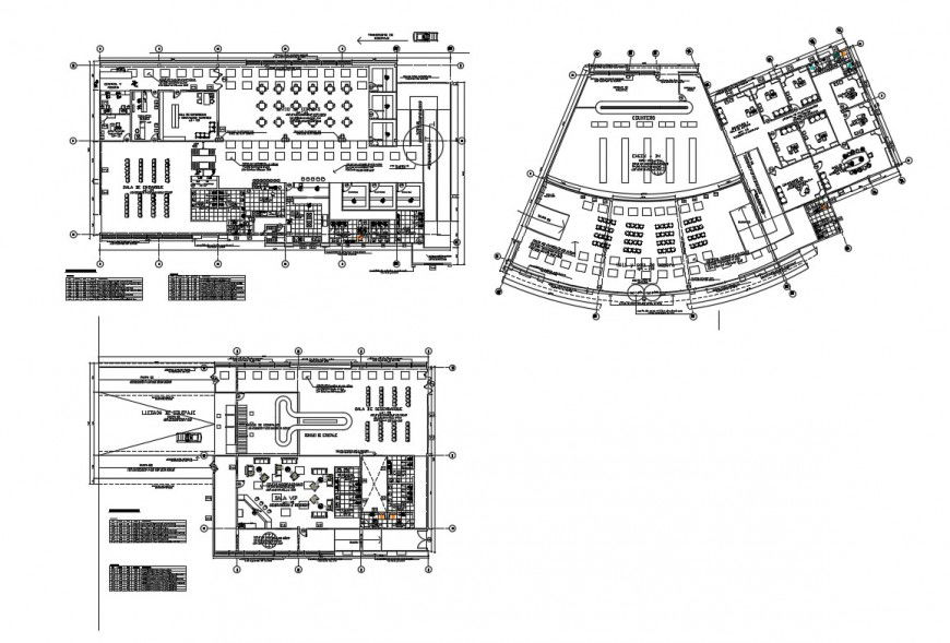 Floor plan layout details of international airport cad drawing details dwg file