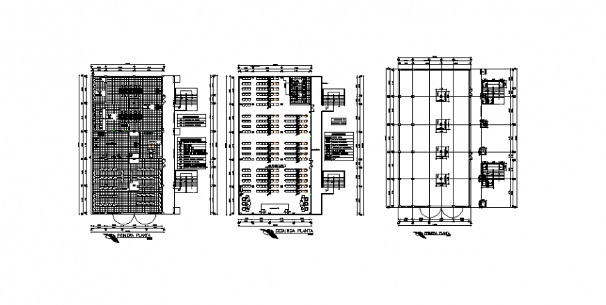 Floor plan of auditorium in auto cad file