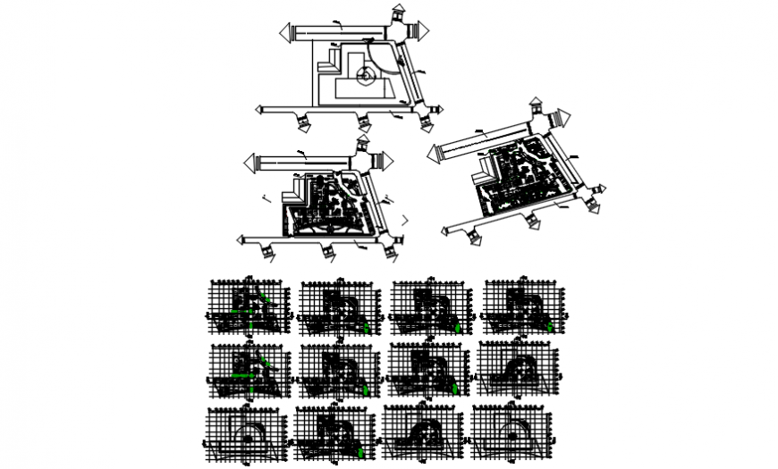 Floor plan of clinic in auto cad file