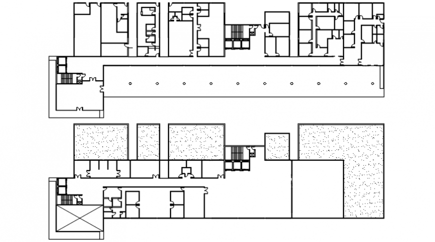 Floor plan of clinic in AutoCAD software