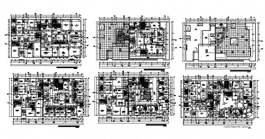 Floor plan of clinic in auto cad file