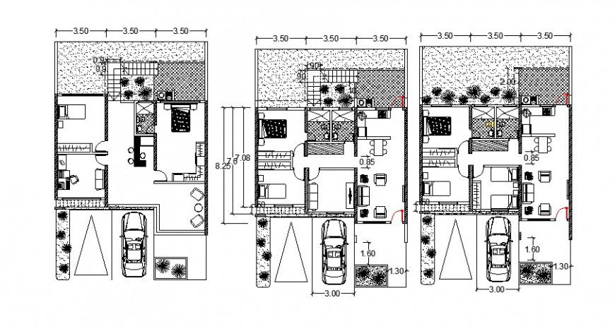 Floor plan of home in auto cad