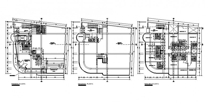 Floor plan of hotel in auto cad software