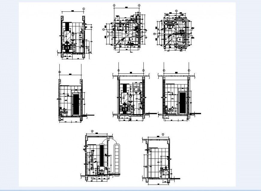 Floor plan of housing area in auto cad file 