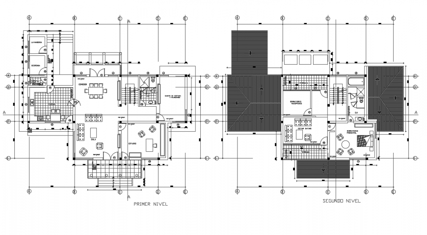 Floor plan of housing area in autocad file