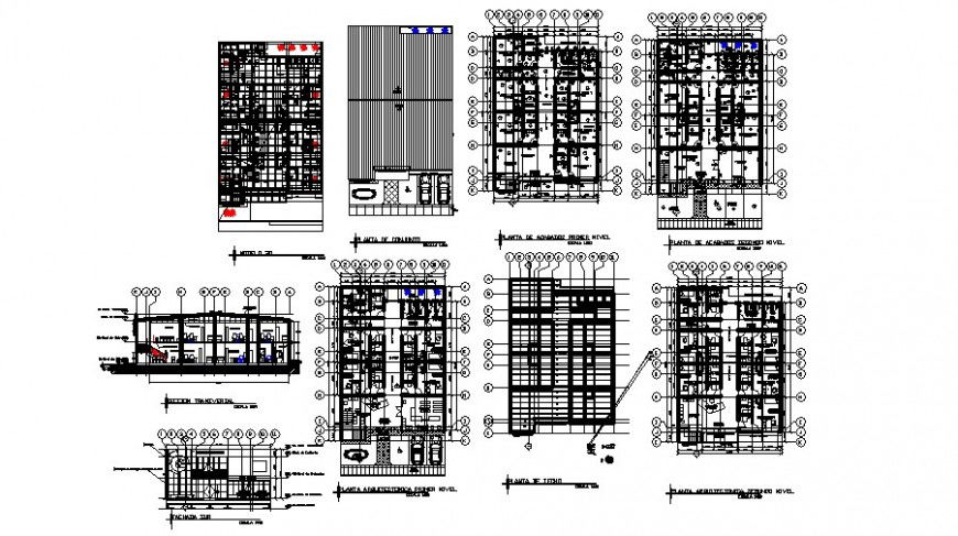 Floor plan of medical clinic in auto cad software