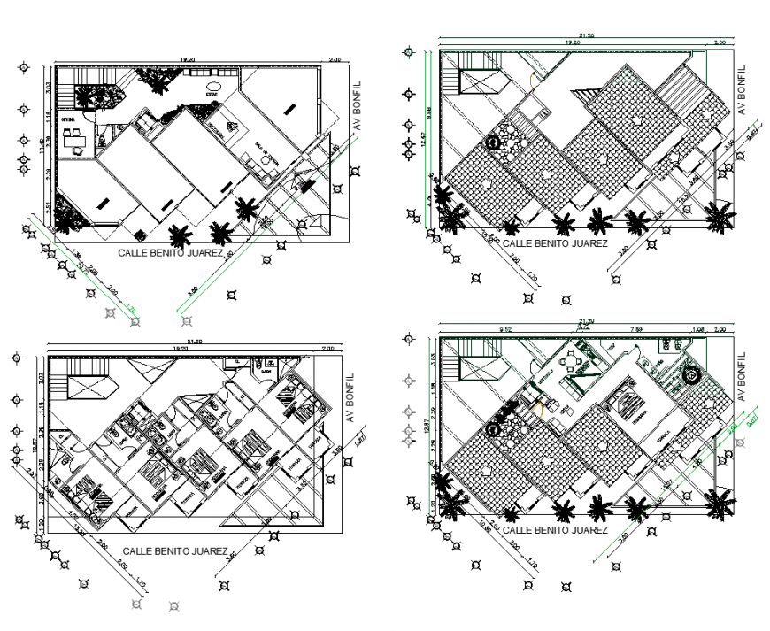 AutoCAD DWG file for residential area floor plan design