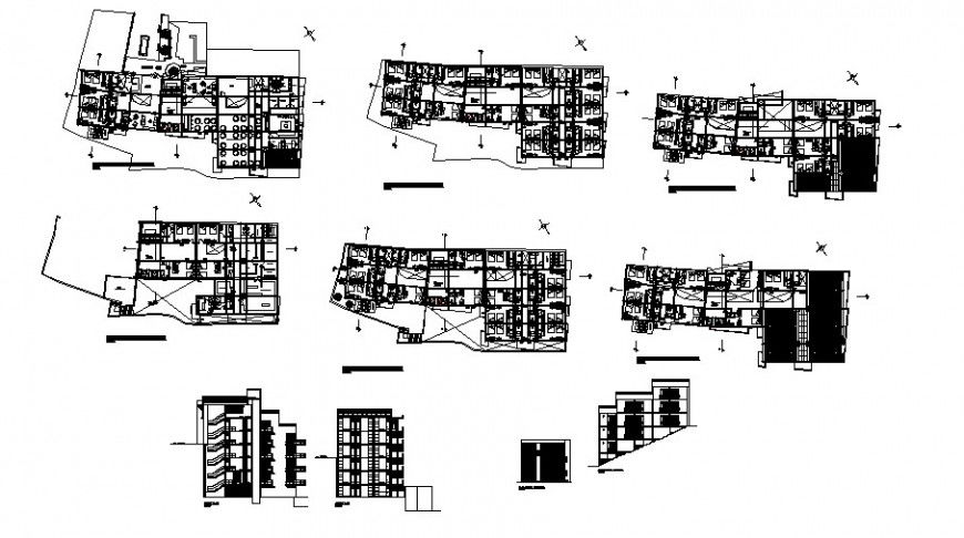 Floor plan of restaurant design in auto cad file